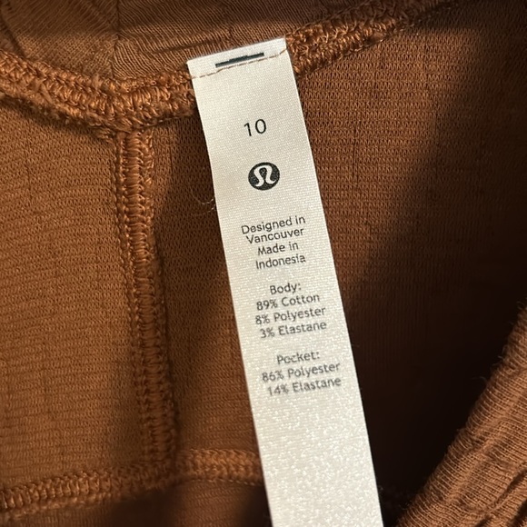 SALE EUC Lululemon rippled v-neck sweatshirt pullover in copper, 10 - Picture 6 of 8